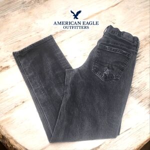 AMERICAN EAGLE Black Distressed Jeans - 0